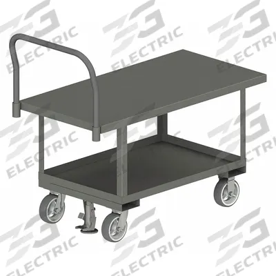 APPROVED VENDOR Platform Truck: 2,000 lb, 60 in L x 30 in W x 26 in H Deck, Solid, 12 ga Deck - Work-Height Platform Trucks