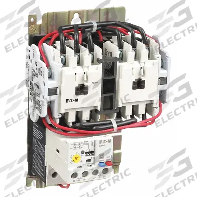 EATON Magnetic Motor Starter: Reversing, 3 Poles, NEMA Size 0, 18 A - Reversing Starters with Electronic Overloads