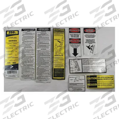 LOUISVILLE Label Kit: For 36Y411/36Y412/36Y413/36Y414 - Material Handling Parts