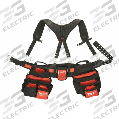 MILWAUKEE Tool Belt: 30 in to 53 in Waist Size, Pockets 24 - Tool Rigs