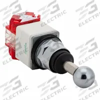 SCHNEIDER ELECTRIC Joystick: Vertical Operation, 2 Positions, Maintained, Non-Latching (MPN 9001K73). Key specifications — Bezel Material: Metal; Contact Form: Not Included; Switch Action: Maintained; Series: 9001K; Brand: SCHNEIDER; Number of Positions: 2 + Center Off.