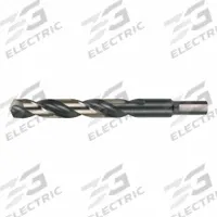 CLE-LINE Reduced Shank Drill Bit: 27/64", 135° Split Point, Black & Gold HSS, 3-Flats Shank (MPN C23860). Key specifications — attr1233794: 0.4219.