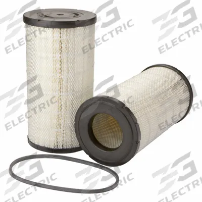 FLEETGUARD Air Filter: Round-Oval, Round, Axial Seal, 11 13/32 in Outside Dia - Round/Oval Engine Air Filters
