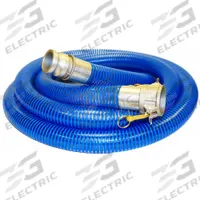 Suction and Discharge Hose: 3/4 in Hose Inside Dia., 115 psi, Blue/Clear, 100 ft Hose Lg (MPN BWS075-100CE). Key specifications — Temp. Range: -40° to 150°F; Hose Color: Clear; Brand: KURIYAMA.