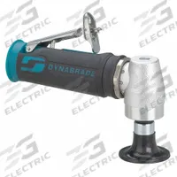 DYNABRADE Air Disc Sander: 2 in Pad, Locking, Heavy Duty, 0.4 hp, 25 cfm, Right Angle Grip, Fixed (MPN 47822). Key specifications — attr1320237: DYNABRADE; attr1320246: Front.