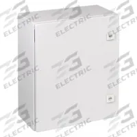 RITTAL Enclosure: Steel, 19 in x 15 in x 8 in, NEMA 1/12/3R/4, Solid Cover, Hinged (MPN WM201608NC). Key specifications — Closure Method: 1/4-Turn Latch; Brand: RITTAL; Knockouts: Not Included.