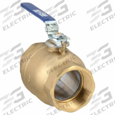 MILWAUKEE VALVE Manual Two-Way Ball Valve: 3 in, Brass, Straight, FNPT x FNPT - Brass Ball Valves