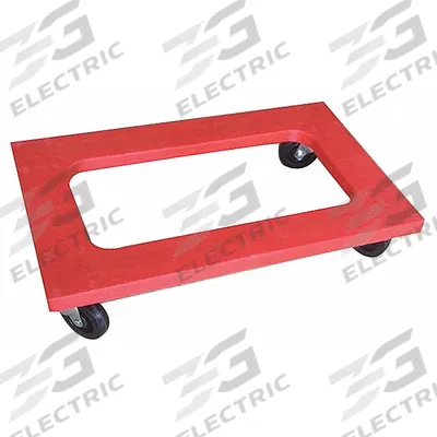 APPROVED VENDOR General Purpose Dolly: 1,200 lb, Red, 30 in L x 18 in W x 7 in H Deck - General Purpose Dollies