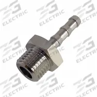 LEGRIS Barbed Fitting Adapter: 11 mm Pipe x 10 mm ID Size, BSPP x BSPP, Brass, Rigid, Std Barb (MPN 0191 10 21). Key specifications — Brand: LEGRIS.