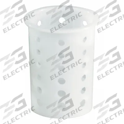 VOLLRATH Flatware Cylinder: Plastic, White, 3 3/4 in Cylinder Dia, 5 5/8 in Overall Ht (MPN 52643) - Furnishings, Appliances and Hospitality