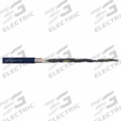 CHAINFLEX Control Cable: 17 AWG, 18 Conductors, Order by the Foot, TPR Jacket, 300 V (MPN CF10-10-18). Key specifications — Conductor Material: Copper; Conductor Configuration: Single; Minimum Bend Radius Factor - Fixed: 3 x OD; Minimum Bend Radius Factor - Flexible: 4 x OD; Includes Ground: Yes; Minimum Bend Radius Factor - E-Chain: 5 x OD; Resistance Properties: Coolant Resistant; Standards: VW-1.