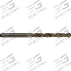 CLEVELAND Taper Length Drill Bit: 25/64", 118° Notched Point, Straw/Bronze Cobalt, Tang Shank (MPN C83010). Key specifications — attr1233898: 0.3906.