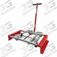 DAYTON Furniture Dolly: 600 lb, Red/Silver, 36 in H x 40 in W x 23 in D, (4) Swivel, Rubber Casters (MPN 30E995). Key specifications — Color: Red; Caster/Wheel Configuration: (4) Swivel; Brand: DAYTON; Caster Wheel/Tread Material: Rubber.