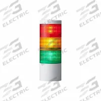 PATLITE Tower Light Assembly: 3 Tier, IP69K, Amber/Green/Red, Direct Wire, 100 mm Overall Dia (MPN LR10-302WMNW-RYG). Key specifications — Manufacturer Part Number: LR10-302WMNW-RYG; Brand: PATLITE; Operating Voltage: 24V DC; Light Tier Color: Green.