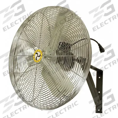 AIRMASTER FAN Mounted Fan: 24 in Blade Dia, 115V AC, 1/4 hp Motor HP, Ceiling/Wall Mount - Standard Industrial Wall-Mount Fans