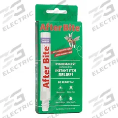 AFTER BITE Bite/Sting Relief: Ammonia/Glycerin/Sodium Bicarbonate/Water, Liquid, Pen, 0.5 oz Size (MPN 0006-1030). Key specifications — Purpose: Minor Skin Irritations Like Poison Ivy; Unit Package Type: Pen; Unitized: Bulk; Concentration: Sodium Bicarbonate: 5%; Manufacturer Part Number: 0006-1030; Alcohol Content: Alcohol Free; Active Ingredient: Glycerin; Brand: AFTER BITE.