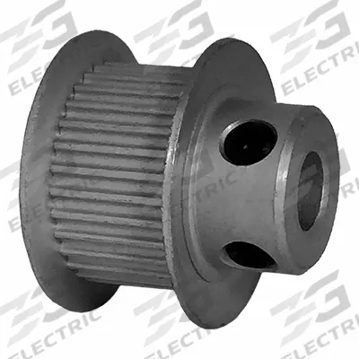 Dayton Timing Pulley: Modified Curvilinear, Fixed, For GT Timing Belt Section - GT Section Fixed-Bore Timing Pulleys with Hub