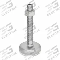 JW WINCO Male-End Leveling Mount: Swiveling Stud, 5/8"-11 Thread Size, 3.15 in, 3,372 lbf Capacity (MPN 31-80-5/8X11-75-B2-UK). Key specifications — Base Shape: Round; Load Capacity: 3,372 lbf; Thrust Pad Material: TPE; Includes: Rubber Pad.