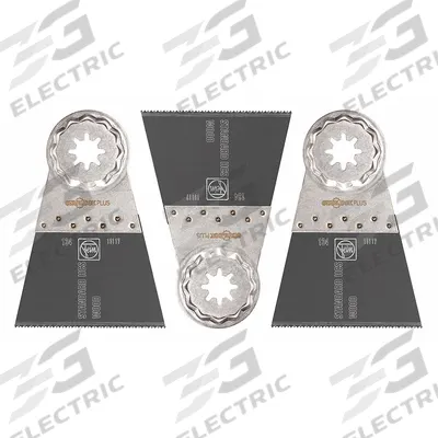 FEIN Oscillating Tool Blade: 2 1/2 in Blade Wd, 3 13/16 in Overall Lg, Straight Cutting - Starlock Plus Mounted Blades