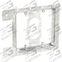 NVENT CADDY Communication Mounting Bracket: Steel, Silver, For 2 Gangs, 5.8 in Overall Wd (MPN MP2S). Key specifications — Brand: NVENT CADDY; For Number of Gangs: 2; Accessory Type: Low-Voltage Mounting Plate; Color: Silver; Material: Steel.