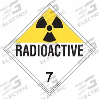 LABELMASTER Radioactive Placard: Radioactive, 10 3/4 in x 10 3/4 in, 10 3/4 in Label Ht, 25 PK (MPN Z-RVW7R). Key specifications — Brand: LABELMASTER; Message: Radioactive.