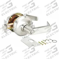 DORMAKABA Door Lockset: Privacy Lever Locksets, Nickel, ADA Compliant, SFIC (MPN QCL140E619S4478S). Key specifications — Ligature Resistance: Not Ligature-Resistant; Brand: DORMAKABA; Lockset Function ANSI Code: F76; Visual Indicator Message: No Message; Lockset Style: QCL Sierra; ADA Compliant: Yes; Finish: Satin Nickel-Plated, Clear Coated : Cast Zinc.