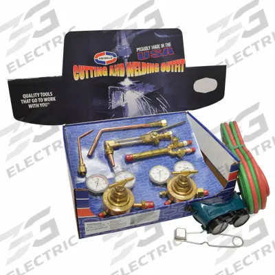 UNIWELD Outfit CGA510 w/Flashback Arrestors: Acetylene - Cutting, Heating & Welding Outfits