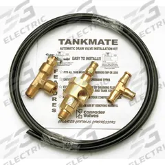 CONRADER Automatic Drain Valve: 1/4 in NPT Pipe Size, 1/4 in Drain Outlet Dia., 15° to 250°F, Brass (MPN WV-1-KIT)