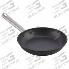 ENDURANCE Fry Pan: Non-Stick, 11 in Top Dia, Aluminum, Black, Stainless Steel, Quan Tanium, Silver (MPN 8451-30/28). Key specifications — Brand: ENDURANCE; Handle Color: Silver; NSF Certified: No; Product Type: Fry Pan; Body Color: Black; Handle Material: Stainless Steel; Body Material: Aluminum; Handle Type: Riveted.