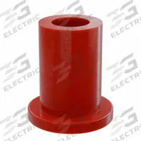BUNTING BEARINGS Flanged Sleeve Bearing: PTFE, 3/16 in Bore, 5/16 in OD, 1/2 in Overall Lg, 3 PK (MPN BJ4F030504). Key specifications — Brand: BUNTING BEARINGS; Color: Red.