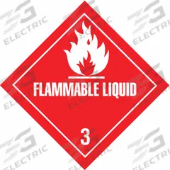 TAPECASE DOT Container Label: Flammable Liquid, 4 in x 4 in, 4 in Label Ht, 4 in Label Wd, 50 PK (MPN 16U978). Key specifications — Brand: TAPECASE; Message: Flammable Liquid.