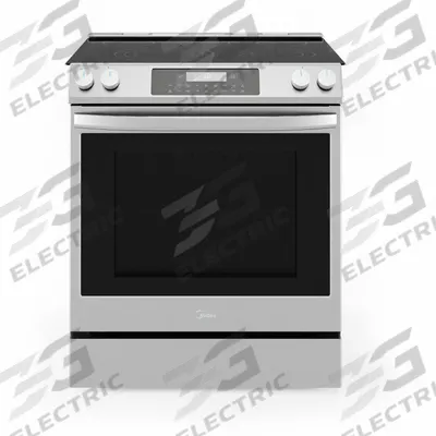MIDEA Range: Stainless Steel, Electric, 5 Burners, ADA Compliant - Oven Ranges
