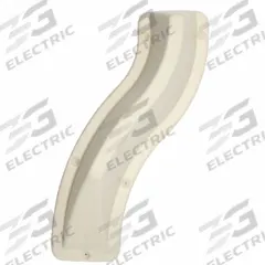 ACROVYN Door Knob Protector: 9 in Lg, 17 1/2 in Wd, 3 5/8 in Projection, Eggshell, PETG, 9 in, White (MPN DNP10L100N). Key specifications — Color: Eggshell; Brand: ACROVYN; Material: PETG; Finish: White.