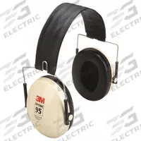 3M PELTOR Earmuffs: Over-the-Head Earmuff, 21 dB NRR, Foldable, Foam/Polyurethane/PVC, Beige (MPN H6F/V). Key specifications — attr114012: PELTOR(TM) Optime(TM) 95; attr114053: Foldable; attr114052: No; attr114031: No; attr114015: Acetal; attr114029: Foam; attr114039: ABS; attr114048: 95.