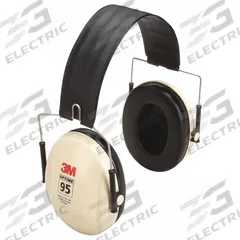 3M PELTOR Earmuffs: Over-the-Head Earmuff, 21 dB NRR, Foldable, Foam/Polyurethane/PVC, Beige (MPN H6F/V). Key specifications — attr114012: PELTOR(TM) Optime(TM) 95; attr114053: Foldable; attr114052: No; attr114031: No; attr114015: Acetal; attr114029: Foam; attr114039: ABS; attr114048: 95.