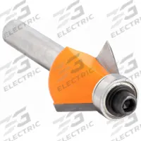 CMT Chamfer Profile Router Bit: Fractional Inch, Carbide Tipped, 3/4 in Cutter Dia., 2 Flutes (MPN 809.025.11). Key specifications — attr325197: CMT.
