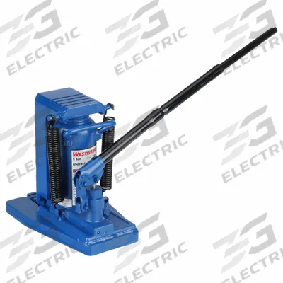 WESTWARD Hydraulic Toe Jack: Steel, Manual Handle, Mechanical, 5 ton Load Capacity - Low-Clearance Toe Jacks