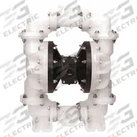 SANDPIPER Double Diaphragm Pump: Polypropylene Body, 2 in, Flange Connection, 200 gpm, PTFE Valve (MPN S20B3P2PPUS000.). Key specifications — Brand: SANDPIPER; Seat Material: PP; Check Valve Material: PTFE; Diaphragm Material: PTFE w/ Santoprene Backing.