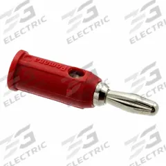 POMONA Banana Plug: 1 1/2 in Lg, 5 A Max Current Measurement, 2,500 V Max Volt Measurement (MPN 1809-2). Key specifications — Manufacturer Part Number: 1809-2; Body Material: Beryllium Copper; Brand: POMONA; Color: Red.