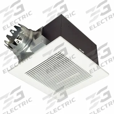 PANASONIC Bathroom Fan: Ceiling, 290 cfm Max, 2 sones, 1 Speed - Standard Bathroom Exhaust Fans