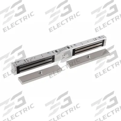 RUTHERFORD Electromagnetic Lock: 18 3/4 in Lg, 1 7/8 in Wd - Double-Door Magnetic Locks