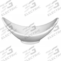 ITI Boat Shaped Bowl: Pacific Rim, 20 oz Capacity, 10 1/4 in Dia, Porcelain, Bright White (MPN FAW-102). Key specifications — Brand: ITI; Color: Bright White; Material: Porcelain; Product Type: Boat Shaped Bowl.