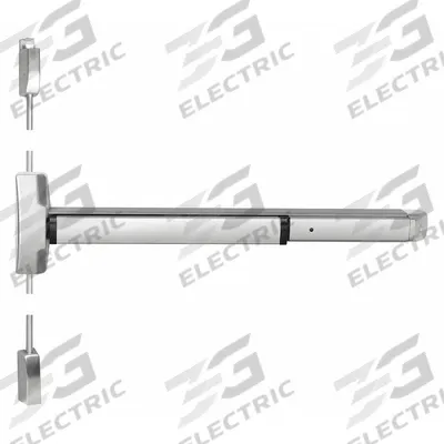 ASSA ABLOY ACCENTRA Exit Device: 36 in Max Door Wd - Rim Push Bars