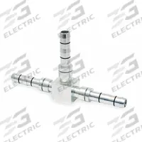 AEROQUIP Tee Hose Fitting: Tee Splicer Fitting, 8 Dash Size, 0.5 in Hose Inside Dia. (MPN FJ3066-0808S). Key specifications — Refrigerant Type: R404A; Brand: AEROQUIP; Product Type: Tee Splicer Fitting.