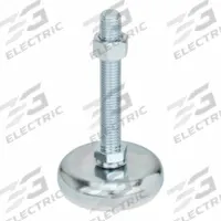 JW WINCO Male-End Leveling Mount: Swiveling Stud, 3/8"-16 Thread Size, 1.97 in, 2,248 lbf Capacity (MPN 30-50-3/8X16-75-A2-SK). Key specifications — Base Shape: Round; Load Capacity: 2,248 lbf; Thrust Pad Material: TPE; Includes: Nut; Hex Size: 11/16 in.