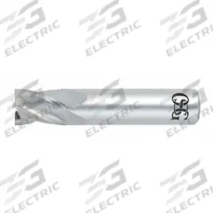 OSG Square End Mill: Carbide, 4 Flute, 2.5 mm Mill Dia, 5 mm LOC, 39 mm OAL (MPN 414-0984)