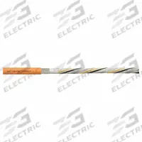 CHAINFLEX Servo Motor Cable: Orange, PVC Jacket, 1,000 V Volt (MPN CF220ULH101104). Key specifications — Conductor Grouping: (4) 17 AWG/Shielded Twisted Pair 18 AWG/Shielded Twisted Pair AWG 22; Includes Ground: Yes; Overall Length: Order by the Foot; Minimum Bend Radius Factor - Fixed: 5 x OD; Minimum Bend Radius Factor - Flexible: 8 x OD; Brand: CHAINFLEX.