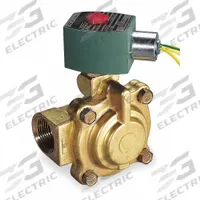 REDHAT Solenoid Valve: 2-Way, Normally Closed, 1 in Pipe Size, 110V AC/120V AC, Slow-Closing (MPN 8221G007HW). Key specifications — Coil Enclosure: Watertight; Pipe Size: 1 in; Voltage: 120V AC; Brand: REDHAT.