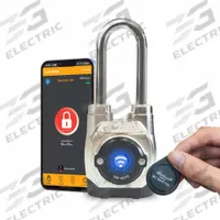 EGEETOUCH Bluetooth Padlock: Silver, Zinc Die-Cast, Long Shackle, Stainless Steel Shackle (MPN 5-02502-94). Key specifications — attr1351169: NFC; attr1320070: Series 5th Gen; attr1314123: EGEETOUCH.