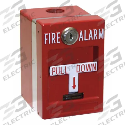 EDWARDS SIGNALING Pull Station: 120V AC Volt, 10 A @ 120V AC Current, Wall Mount - Pull Stations for Fire Alarm Systems